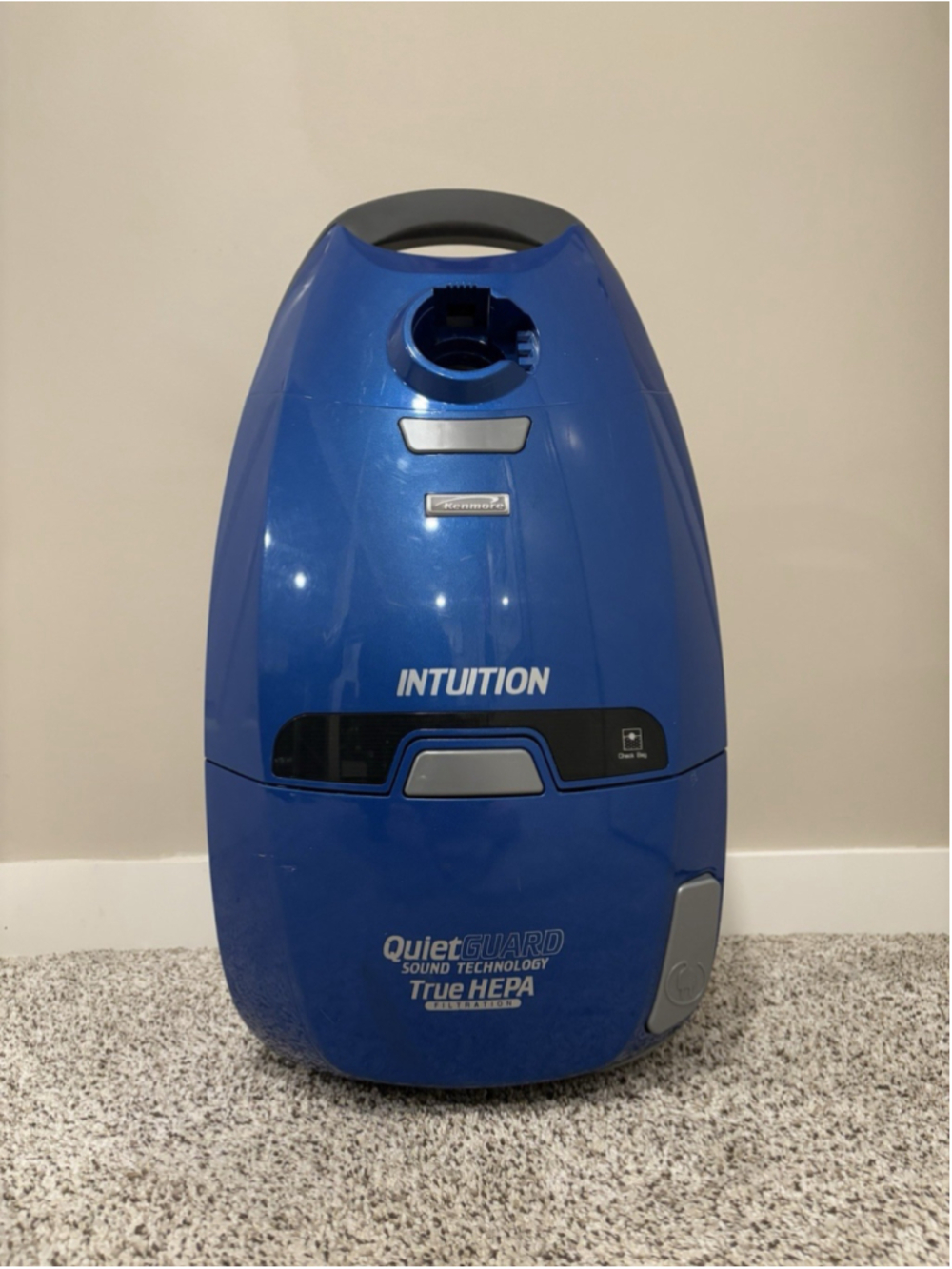 Kenmore Intuition 116 CrossOver Vacuum Canister True HEPA QuietGuard Blue Body